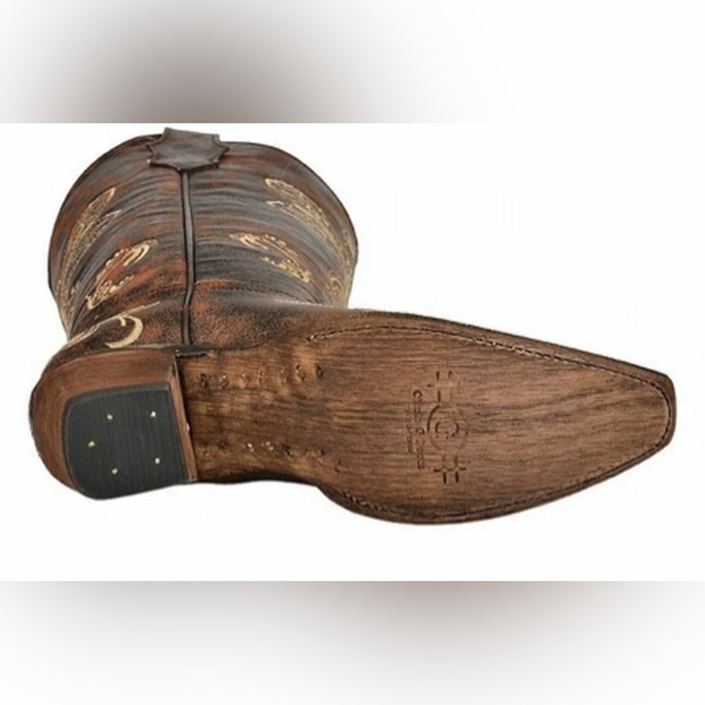 💥PRICE DROP💥 CORRAL CIRCLE G L5001 DISTRESSED BROWN DRAGONFLY WESTERN BOOT - Picture 3 of 7